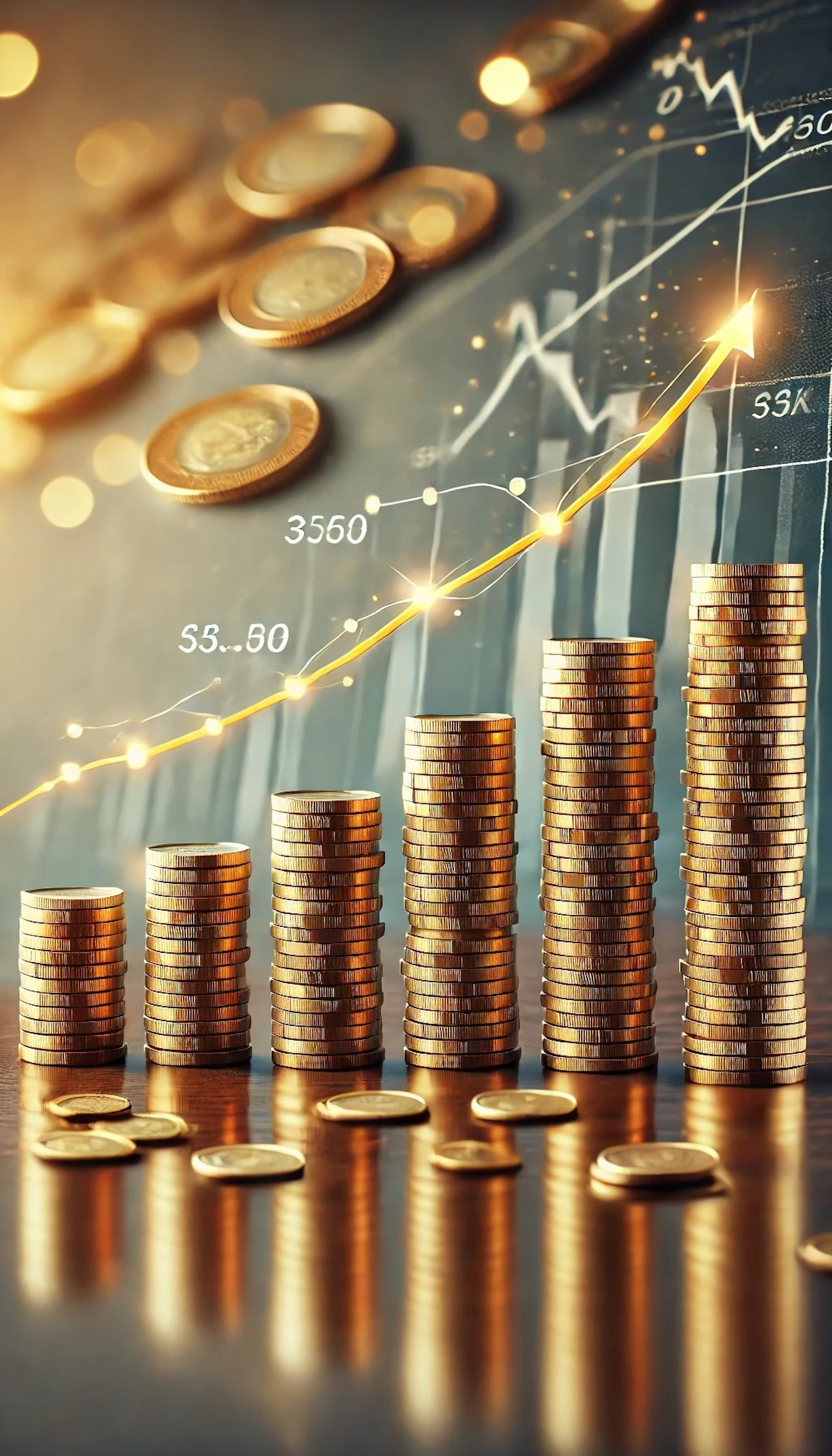 Growing income illustration